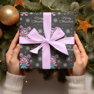 Papel De Regalo Personalizado Plaza Sésamo   Abby Cadabby Navidade