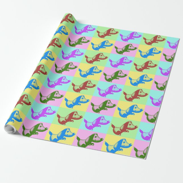 Papel De Regalo Personalizado Puppy (Desenrollado)