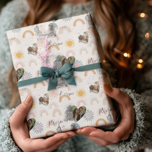 Papel de Regalo Personalizado Romántico con Foto y
