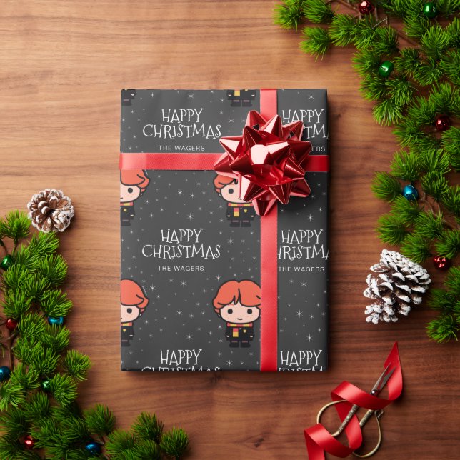Papel De Regalo Personalizado Ron Weasley Personalizado | Navidade (Regalo de vacaciones)