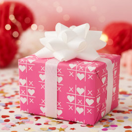 Papel De Regalo Personalizado Rosy Pink XOXO Pareja Boda, aniversa