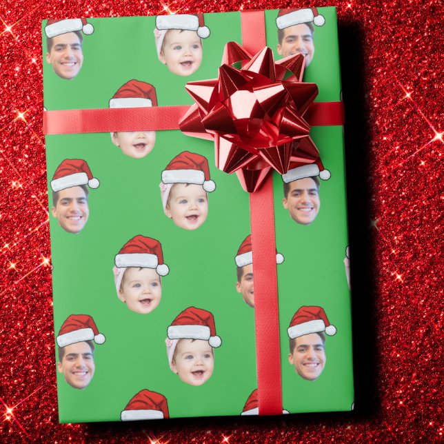 Papel De Regalo Personalizado Santa Hat Face Navidades regalo 2 Fo (Subido por el creador)