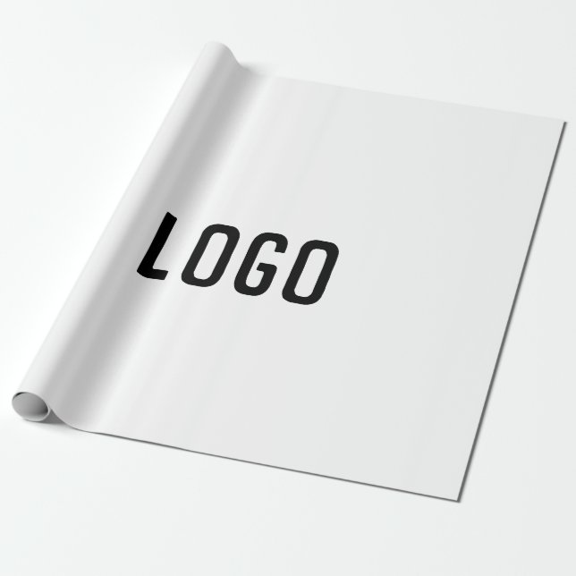 Papel De Regalo personalizado simple hojas negras púrpura azul aña (Desenrollado)