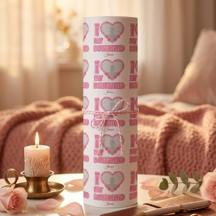 Papel De Regalo Personalizado Te Amo Mi Novio – Agregar Foto y Nom