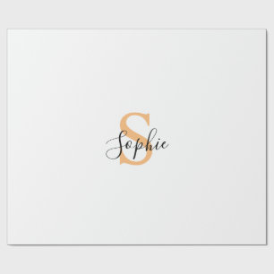 Papel De Regalo Personalizado Tu Nombre, Nombre Personalizado, Reg