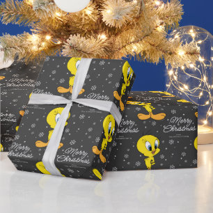 Papel De Regalo Personalizado TWEETY™ Bird Merry Christmas