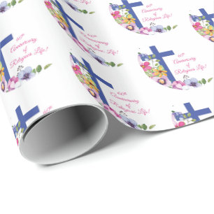 Papel De Regalo Personalizar, 60 Aniversario Nun Vida Religiosa