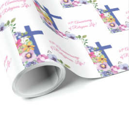 Papel De Regalo Personalizar, 65 Aniversario Nun Vida Religiosa