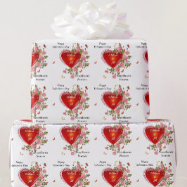 Papel De Regalo Personalizar a los El día de San Valentín romántic