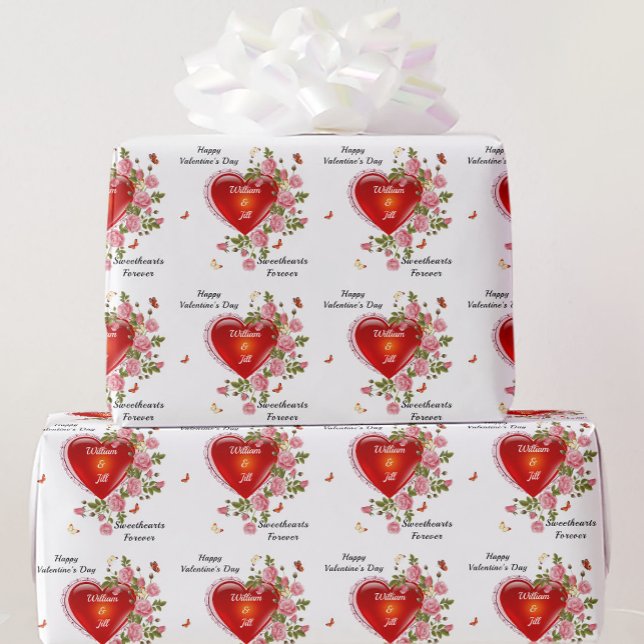 Papel De Regalo Personalizar a los El día de San Valentín romántic (Subido por el creador)
