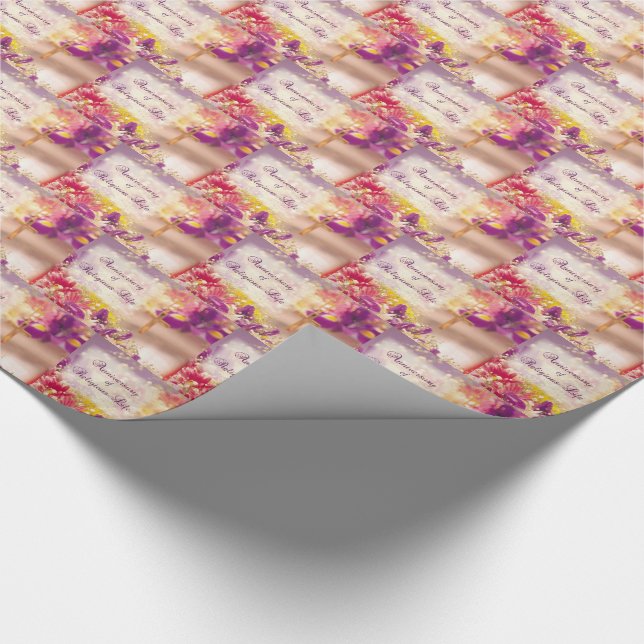 Papel De Regalo Personalizar, Aniversario Vida Religiosa, Nun (Esquina)