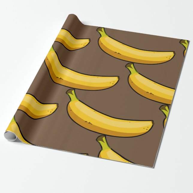 Papel De Regalo Personalizar Banana (Desenrollado)