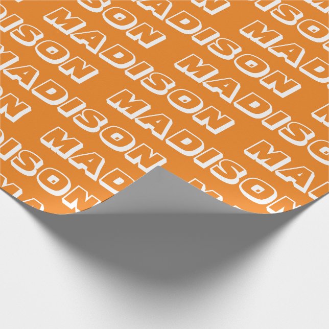 Papel De Regalo Personalizar con nombre, texto, regalo de cumpleañ (Esquina)