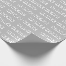 Papel De Regalo Personalizar con nombre, texto, regalo de cumpleañ