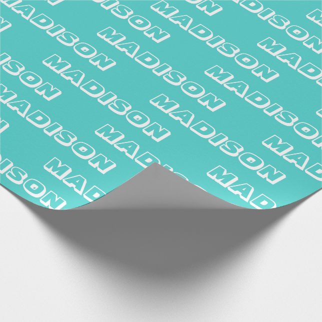 Papel De Regalo Personalizar con nombre, texto, regalo de cumpleañ (Esquina)