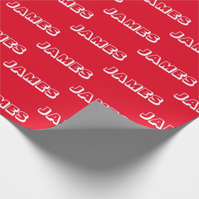 Papel De Regalo Personalizar con nombre, texto, regalo de cumpleañ (Esquina)