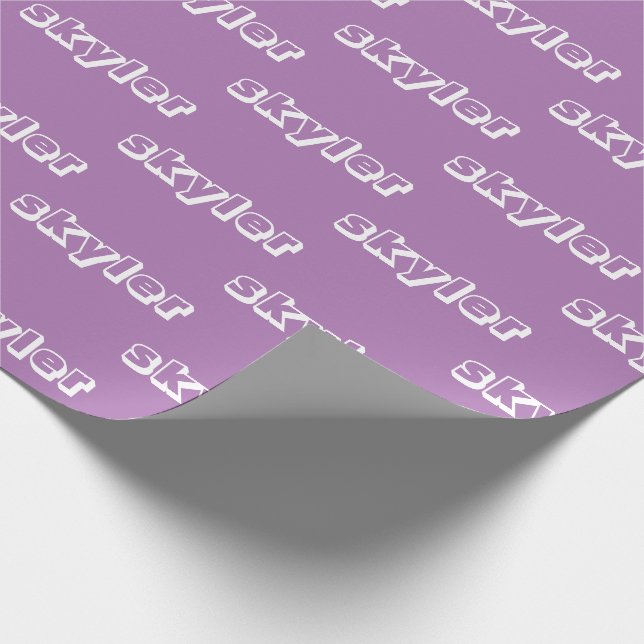 Papel De Regalo Personalizar con nombre, texto, regalo de cumpleañ (Esquina)