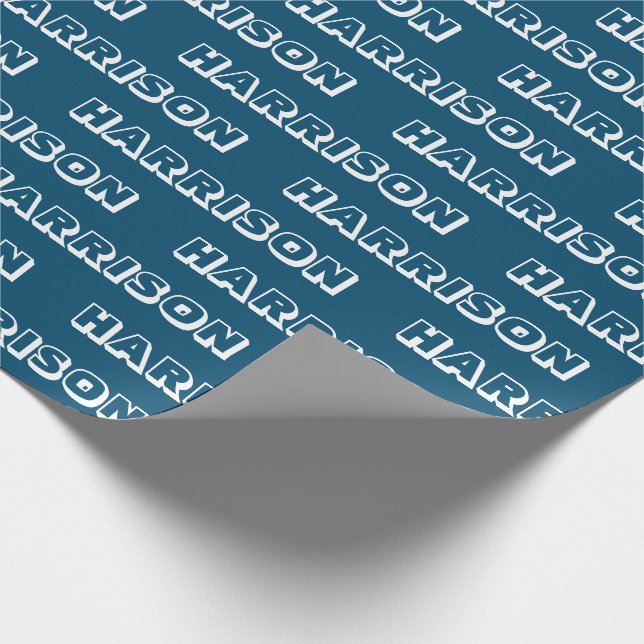 Papel De Regalo Personalizar con nombre, texto, regalo de cumpleañ (Esquina)