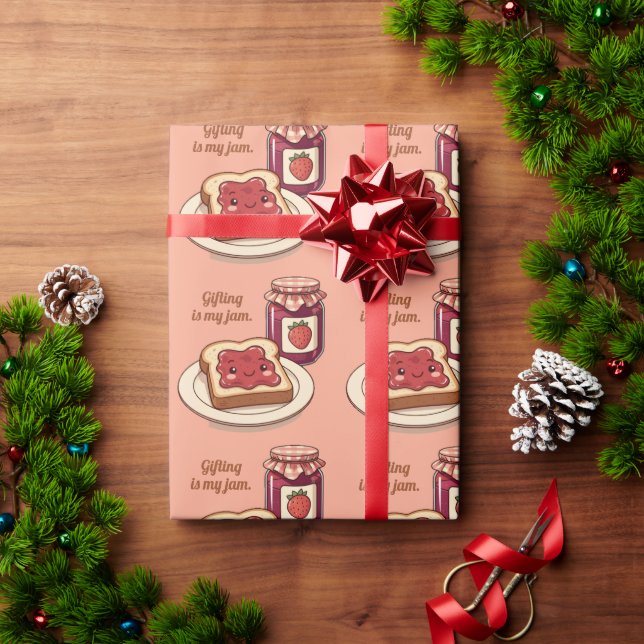 Papel De Regalo [Personalizar] es mi mermelada - linda mermelada y (Regalo de vacaciones)