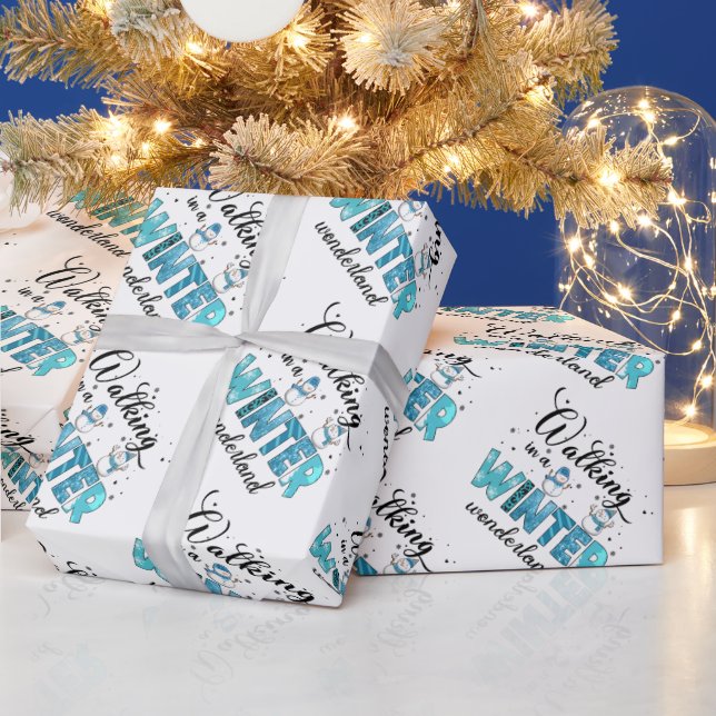 Papel De Regalo Personalizar Winter Wonderland (Vacaciones)