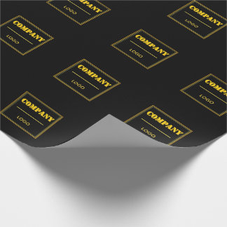Papel De Regalo Personalized Company Black Modern Custom Business