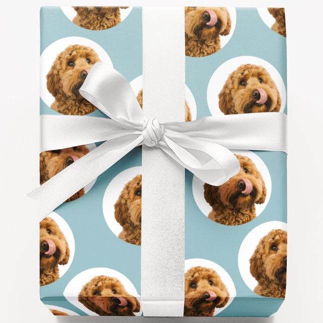 Papel De Regalo Personalized Dog Photo Custom Pet (Subido por el creador)