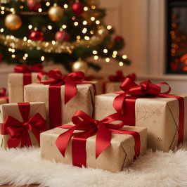 Papel De Regalo “Personalized Family Christmas Photo Wrapping Pape