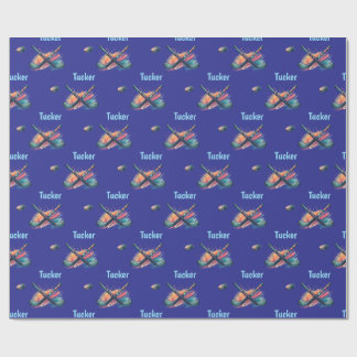 Papel De Regalo Personalized Hockey Name Wrapping Paper Roll