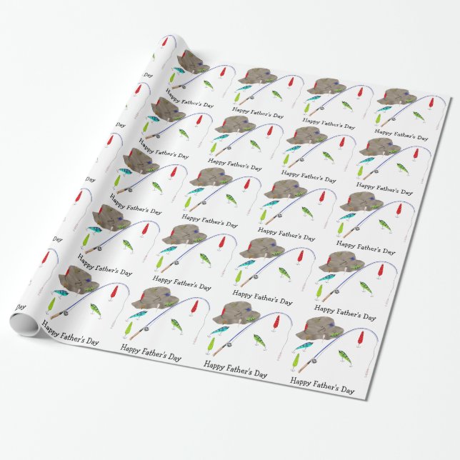 Papel De Regalo Pesca (Desenrollado)