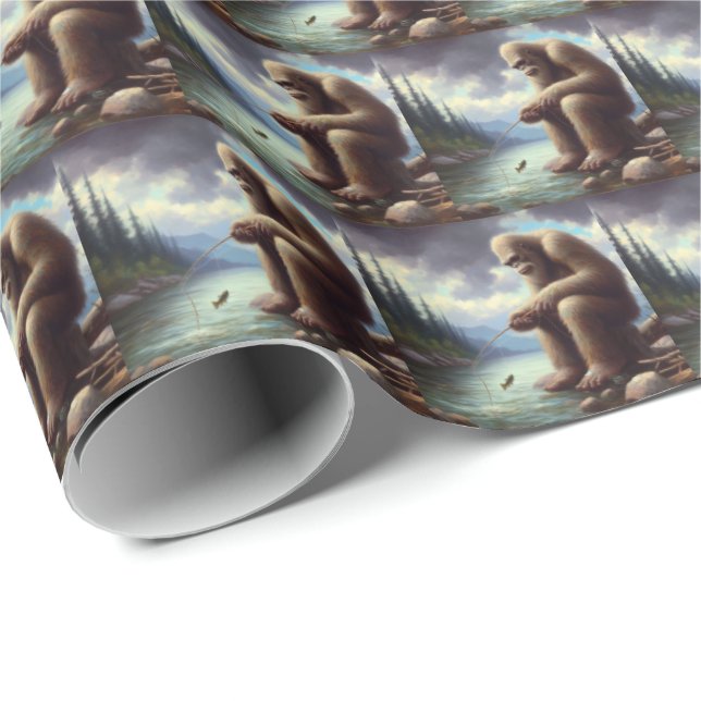Papel De Regalo Pesca a pie de página (Esquina del rollo)