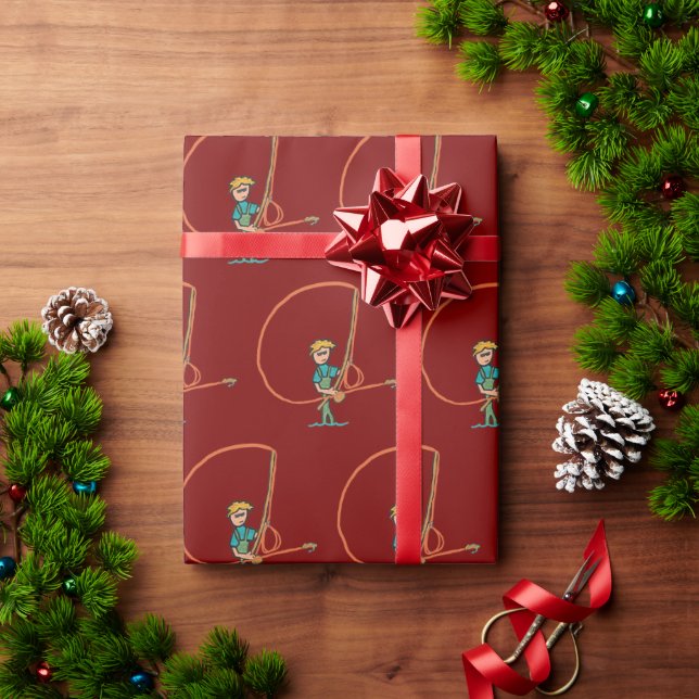 Papel De Regalo Pesca con Mosca (Regalo de vacaciones)