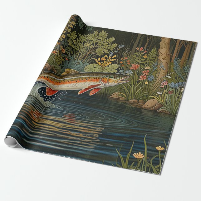 Papel De Regalo Pesca con mosca rusa (Desenrollado)