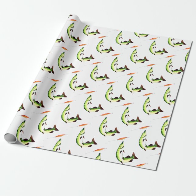Papel De Regalo Pesca de cerco y pesca con mosca (Desenrollado)