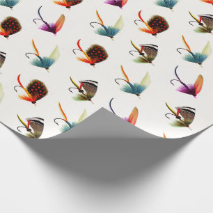 Papel De Regalo Pesca de Fishman Fly Flies