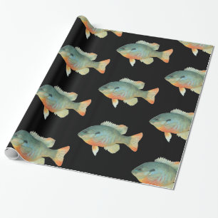 Papel De Regalo Pesca de la perca del Sunfish de la brema del