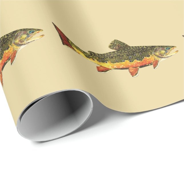 Papel De Regalo Pesca de trucha (Esquina del rollo)