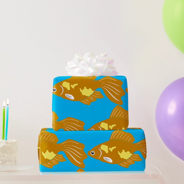 Papel De Regalo Pesca dorada con peces tropicales (Subido por el creador)