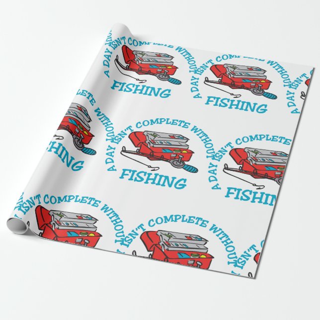Papel De Regalo Pesca finalizada (Desenrollado)