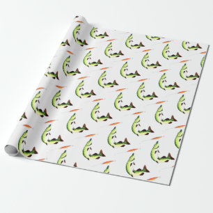 Papel De Regalo Pesca y pesca con mosca de Pike