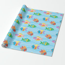 Papel De Regalo Pescado arco iris