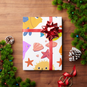 Papel De Regalo Pescado colorido