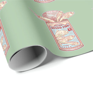 Papel De Regalo Pescado graciosamente enlatado