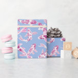 Papel De Regalo Pescado koi rosado<br><div class="desc">Estos peces rosados de Koi son una maravilla para celebrar al recién nacido en una ducha de bebé,  arrojar una revelación de género fiesta o cumpleaños.</div>