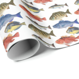 Papel De Regalo Pescado pintado