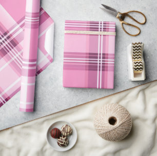 Papel De Regalo Pescado Rosa Y Azul Moderno