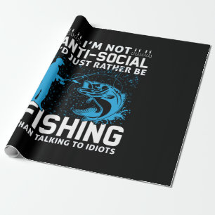 Papel De Regalo Pescador Preferiría Estar Pescando