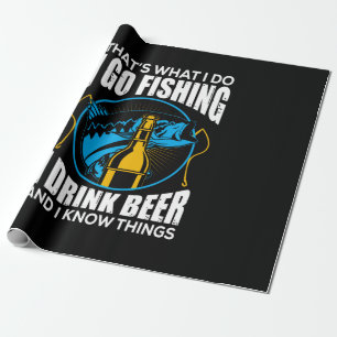 Papel De Regalo Pescador voy a pescar y bebo cerveza
