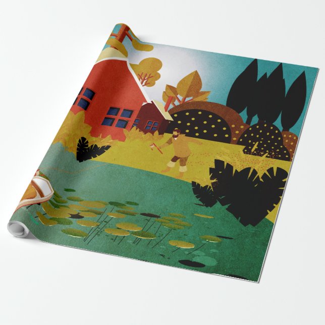 Papel De Regalo pescadores (Desenrollado)