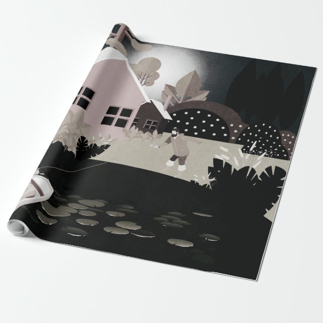 Papel De Regalo Pescadores (Desenrollado)