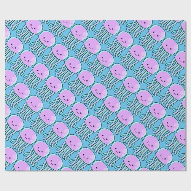 Papel De Regalo Pescados de jalea (Superficie plana)